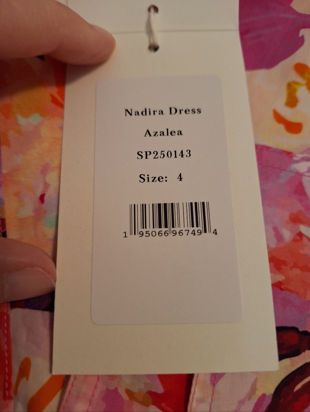 Ulla Johnson Nadira Mini Dress With Azalea Print Pink V-Neck size 4 - Picture 5 of 5